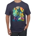 thumbnail image 1 of Colorful Horse Head Animal Lover Men's Graphic T-Shirt, Vintage Heather Navy, X-Large, 1 of 3