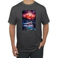 thumbnail image 1 of Wild Bobby, Colorful Horses Running on Forest Auroa, Animal Lover, Men Graphic Tees, Heather Black, X-Large, 1 of 3