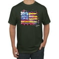 thumbnail image 1 of Wild Bobby, Colorful Neon Flag Hearts Love, Streetwear, Men Graphic Tee, Forest Green, 5XL, 1 of 3