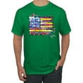 thumbnail image 1 of Wild Bobby, Colorful Neon Flag Hearts Love, Streetwear, Men Graphic Tee, Kelly, X-Large, 1 of 3