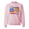 thumbnail image 1 of Wild Bobby, Colorful Neon Flag Hearts Love, Streetwear, Unisex Crewneck Graphic Sweatshirt, Light Pink, 2XL, 1 of 3