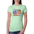 thumbnail image 1 of Wild Bobby, Colorful Neon Flag, Streetwear, Women Slim Fit Junior Tee, Mint, Large, 1 of 3