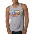 thumbnail image 1 of Wild Bobby, Colorful Neon Flag, Streetwear, Men Graphic Tank Top, Heather Grey, 3XL, 1 of 3