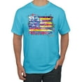 thumbnail image 1 of Wild Bobby, Colorful Neon Flag, Streetwear, Men Graphic Tee, Light Turquoise, Medium, 1 of 3