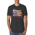 thumbnail image 1 of Wild Bobby, Colorful Neon Flag, Streetwear, Men Premium Tri Blend Tee, Vintage Black, 2XL, 1 of 3
