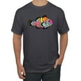 thumbnail image 1 of Wild Bobby, Colorful Neon Nemo Clownfish, Animal Lover, Men Graphic Tees, Charcoal, Medium, 1 of 3