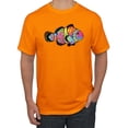 thumbnail image 1 of Wild Bobby, Colorful Neon Nemo Clownfish, Animal Lover, Men Graphic Tees, Orange, 2XL, 1 of 3