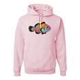 thumbnail image 1 of Wild Bobby, Colorful Neon Nemo Clownfish, Animal Lover, Unisex Graphic Hoodie Sweatshirt, Light Pink, X-Large, 1 of 3
