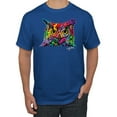 thumbnail image 1 of Wild Bobby, Colorful Neon Owl Animal Lover Men's Graphic T-Shirt, Royal, Small, 1 of 3