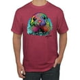 thumbnail image 1 of Wild Bobby, Colorful Neon Seal Animal Lover Men's Graphic T-Shirt, Vintage Heather Red, Small, 1 of 3
