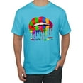 thumbnail image 1 of Wild Bobby, Colorful Painted Lip, Streetwear, Men Graphic Tee, Light Turquoise, 5X-Large, 1 of 5