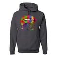 thumbnail image 1 of Wild Bobby, Colorful Painted Lip, Streetwear, Unisex Graphic Hoodie Sweatshirt, Charcoal, XX-Large, 1 of 5