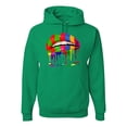 thumbnail image 1 of Wild Bobby, Colorful Painted Lip, Streetwear, Unisex Graphic Hoodie Sweatshirt, Kelly, Medium, 1 of 5
