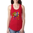 thumbnail image 1 of Wild Bobby, Colorful Painted Lip, Streetwear, Women Racerback Tank Top, Red, Small, 1 of 5