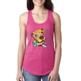 thumbnail image 1 of Wild Bobby, Colorful Pitbul | People Will Know How Large Your Soul | Dean Russo Art Animal Lover Ladies Racerback Tank Top, Raspberry, Small, 1 of 6