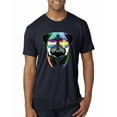 thumbnail image 1 of Wild Bobby, Colorful Pug DJ, Pop Culture, Men Premium Tri Blend Tee, Vintage Navy, Medium, 1 of 4