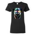 thumbnail image 1 of Wild Bobby, Colorful Pug DJ, Pop Culture, Women Graphic Tee, Black, Small, 1 of 4