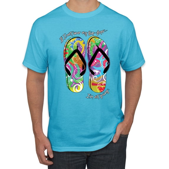 Wild Bobby, Colorful Rainbow Floral Elephant Animal Lover Men's Graphic T-Shirt, Light Turquoise, X-Large