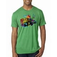 thumbnail image 1 of Wild Bobby, Colorful Rainbow Moose Head Wildlife Animal Lover Mens Premium Tri Blend T-Shirt, Envy, Medium, 1 of 3