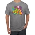 thumbnail image 1 of Wild Bobby, Colorful Rainbow Paint Love Streetwear Men's Graphic T-Shirt, Heather Grey, Large, 1 of 3