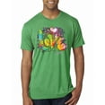 thumbnail image 1 of Wild Bobby, Colorful Rainbow Paint Love Streetwear Mens Premium Tri Blend T-Shirt, Envy, Small, 1 of 3