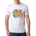 thumbnail image 1 of Wild Bobby, Colorful Rainbow Paint Love Streetwear Mens Premium Tri Blend T-Shirt, Heather White, X-Large, 1 of 3