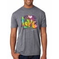 thumbnail image 1 of Wild Bobby, Colorful Rainbow Paint Love Streetwear Mens Premium Tri Blend T-Shirt, Premium Heather, Medium, 1 of 3
