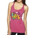 thumbnail image 1 of Wild Bobby, Colorful Rainbow Paint Love Streetwear Tri-Blend Racerback Tank Top, Vintage Pink, X-Large, 1 of 3