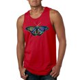 thumbnail image 1 of Wild Bobby, Colorful Rainbow Patterned Butterfly Animal Lover Mens Graphic Tank Top, Red, Small, 1 of 3