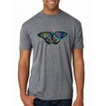 thumbnail image 1 of Wild Bobby, Colorful Rainbow Patterned Butterfly Animal Lover Mens Premium Tri Blend T-Shirt, Premium Heather, Small, 1 of 3