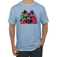 thumbnail image 1 of Wild Bobby, Colorful Rainbow Pomeranian Dog Animal Lover Men's Graphic T-Shirt, Light Blue, 5XL, 1 of 3