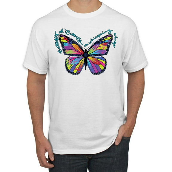 Wild Bobby, Colorful Rainbow Pomeranian Dog Animal Lover Men's Graphic T-Shirt, White, Medium