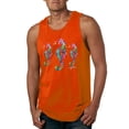 thumbnail image 1 of Wild Bobby, Colorful Rainbow Rabbit Animal Lover Mens Graphic Tank Top, Orange, Medium, 1 of 3