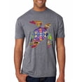 thumbnail image 1 of Wild Bobby, Colorful Rainbow Sea Turtle Animal Lover Mens Premium Tri Blend T-Shirt, Premium Heather, Small, 1 of 3