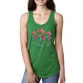 thumbnail image 1 of Wild Bobby, Colorful Rainbow Seahorses Animal Lover Ladies Racerback Tank Top, Kelly, X-Large, 1 of 3