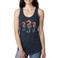 thumbnail image 1 of Wild Bobby, Colorful Rainbow Seahorses Animal Lover Ladies Racerback Tank Top, Navy, Small, 1 of 3