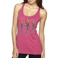 thumbnail image 1 of Wild Bobby, Colorful Rainbow Seahorses Animal Lover Tri-Blend Racerback Tank Top, Vintage Pink, X-Large, 1 of 3
