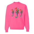 thumbnail image 1 of Wild Bobby, Colorful Rainbow Seahorses Animal Lover Unisex Crewneck Graphic Sweatshirt, Neon Pink, X-Large, 1 of 3