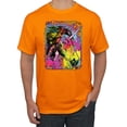 thumbnail image 1 of Wild Bobby, Colorful Rainbow Unicorn Animal Lover Men's Graphic T-Shirt, Orange, 4XL, 1 of 3
