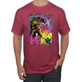 thumbnail image 1 of Wild Bobby, Colorful Rainbow Unicorn Animal Lover Men's Graphic T-Shirt, Vintage Heather Red, Large, 1 of 3