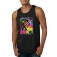thumbnail image 1 of Wild Bobby, Colorful Rainbow Unicorn Animal Lover Mens Graphic Tank Top, Black, Small, 1 of 3