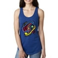 thumbnail image 1 of Wild Bobby, Colorful Sneakers Chucks Streetwear Ladies Racerback Tank Top, Royal, Medium, 1 of 3