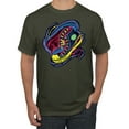 thumbnail image 1 of Wild Bobby, Colorful Sneakers Chucks Streetwear Men's Graphic T-Shirt, Military Green, 4XL, 1 of 3