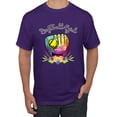 thumbnail image 1 of Wild Bobby, Colorful Softball Girl, Sports, Men Graphic Tee, Purple, Large, 1 of 5