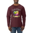 thumbnail image 1 of Wild Bobby, Colorful Softball Girl, Sports, Men Long Sleeve Shirt, Maroon, Medium, 1 of 5