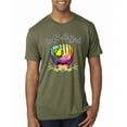 thumbnail image 1 of Wild Bobby, Colorful Softball Girl, Sports, Men Premium Tri Blend Tee, Military Green, Small, 1 of 5