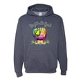 thumbnail image 1 of Wild Bobby, Colorful Softball Girl, Sports, Unisex Graphic Hoodie Sweatshirt, Vintage Heather Navy, XX-Large, 1 of 5