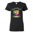 thumbnail image 1 of Wild Bobby, Colorful Softball Girl, Sports, Women Graphic Tee, Black, Medium, 1 of 5