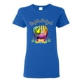 thumbnail image 1 of Wild Bobby, Colorful Softball Girl, Sports, Women Graphic Tee, Royal, 3X-Large, 1 of 5