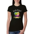 thumbnail image 1 of Wild Bobby, Colorful Softball Girl, Sports, Women Slim Fit Junior Tee, Black, Small, 1 of 5